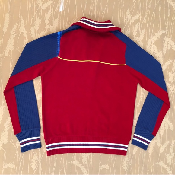 Energe Retro Varsity Zip Cardigan Sweater - Picture 2 of 6
